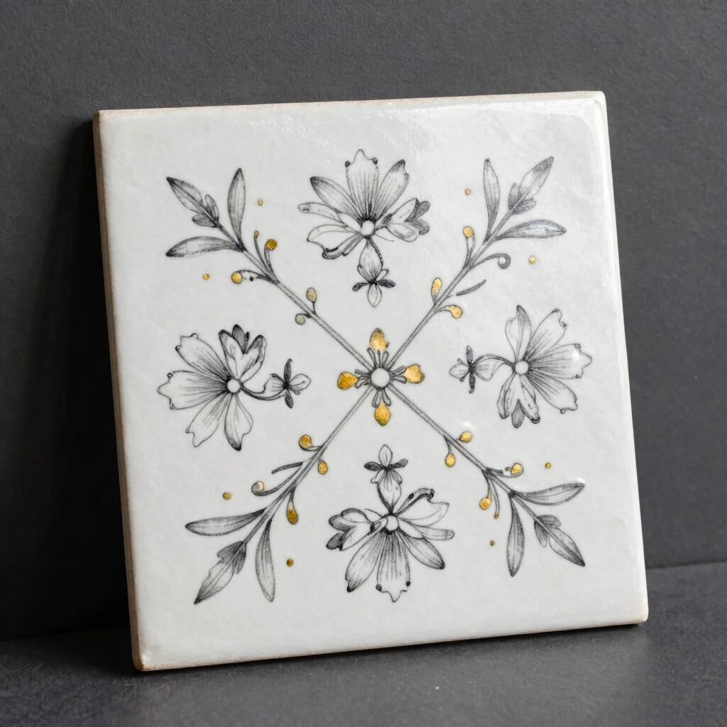 Azulejo Trazo Floral